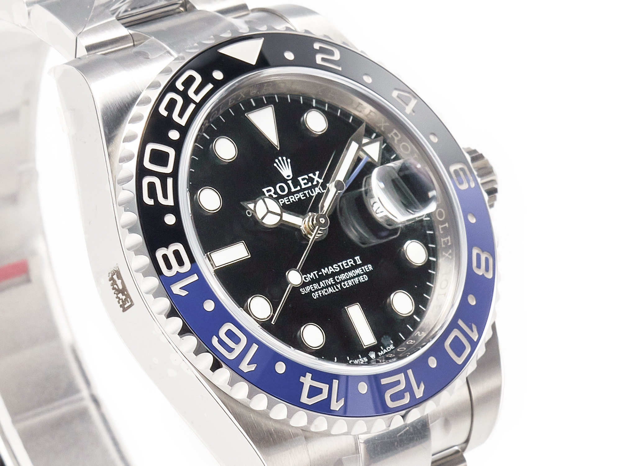 GMT-Master II 126710 BLNR Clean Black/Blue Ceramic 904L Steel Best Edition on Oyster Bracelet DD3285 CHS